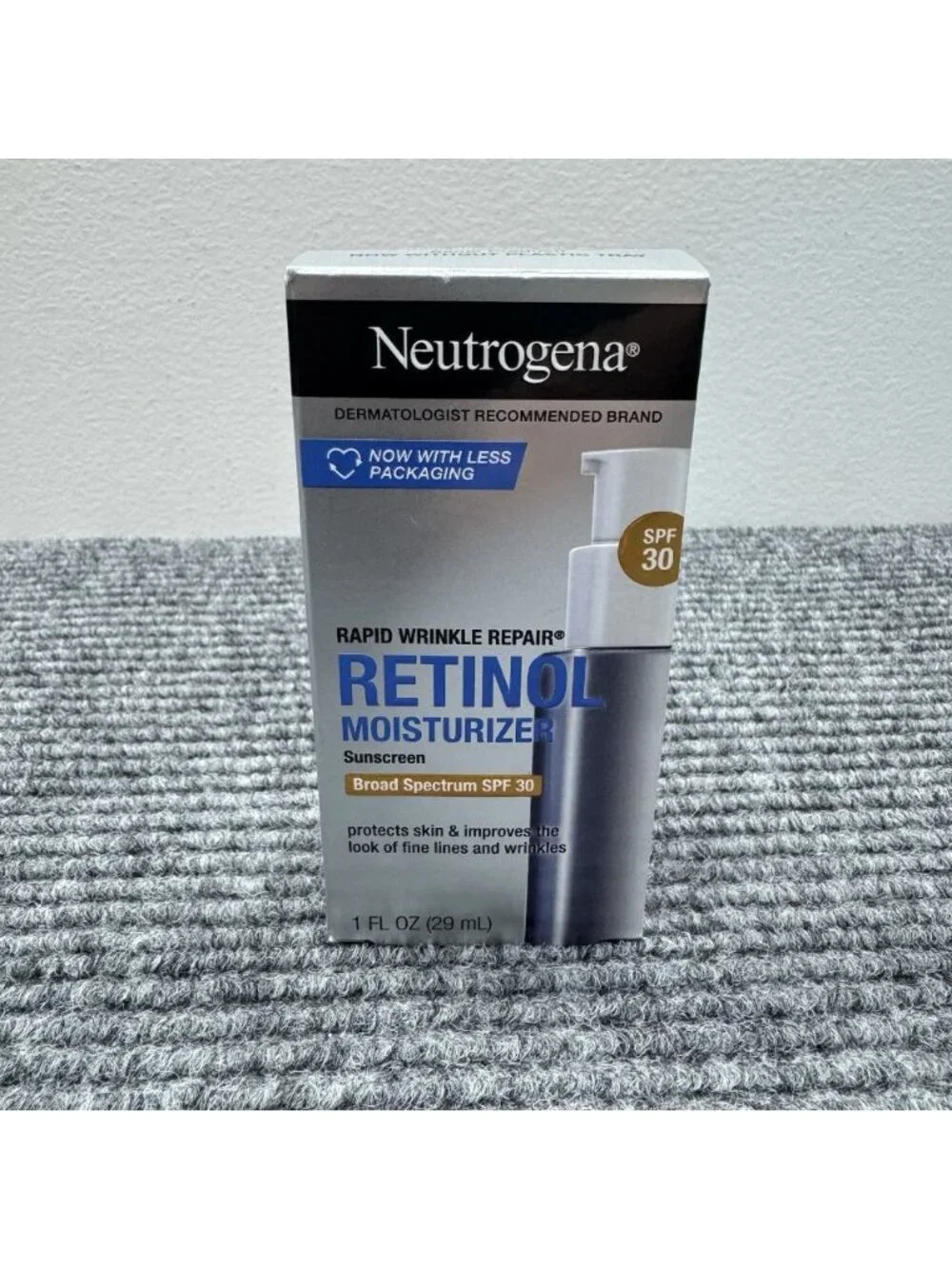 Neutrogena Rapid Wrinkle Repair Retinol Moisturizer Sunscreen SPF 30 Exp 12/27
